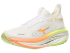 Women's Mizuno Neo Vista 3. White upper. White midsole. Lateral view.