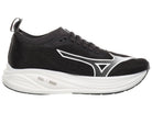 Women's Mizuno Neo Zen 2. Black upper. White midsole. Medial view.