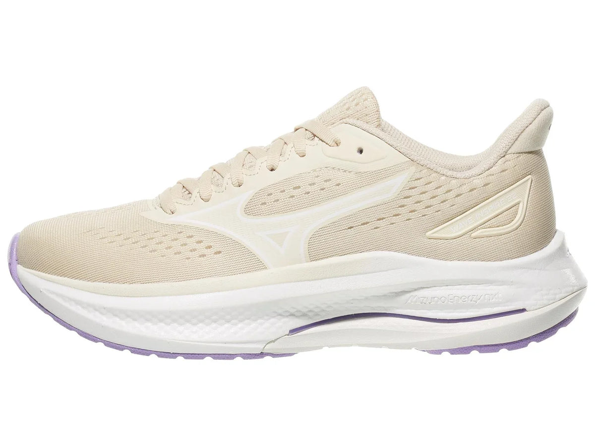 Women's Mizuno Wave Inspire 22 in Summer Sand/White - side view
