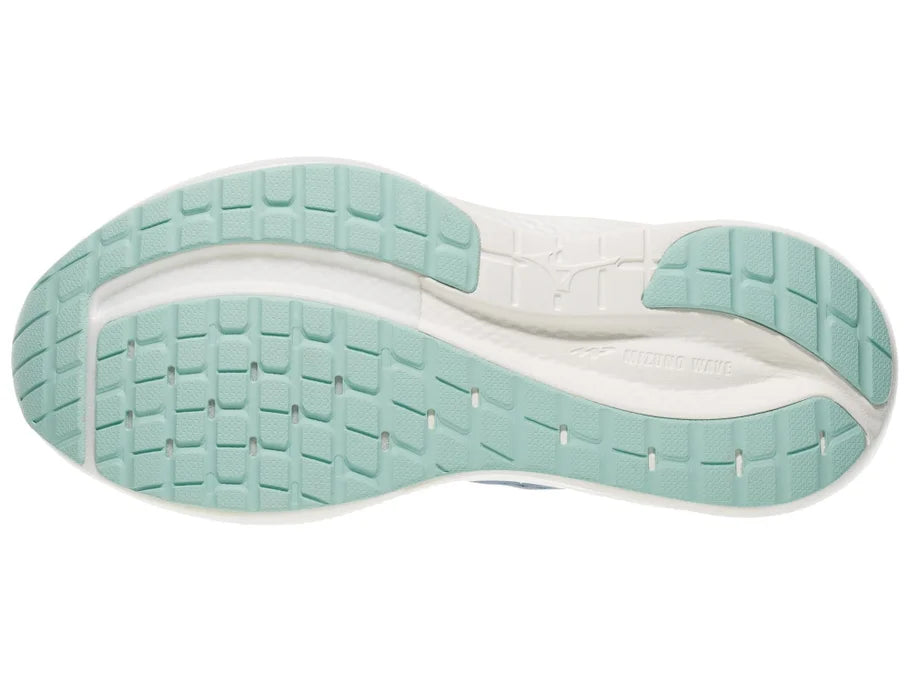 Women's Mizuno Wave Inspire 22 in Wild Wind/Icy Morn - outsole view