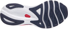 Women's Mizuno Wave Sky 5 in Peacoat, outsole view.