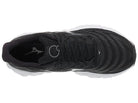 Mizuno Wave Sky 8 women's running shoe in Black/Silver, top view