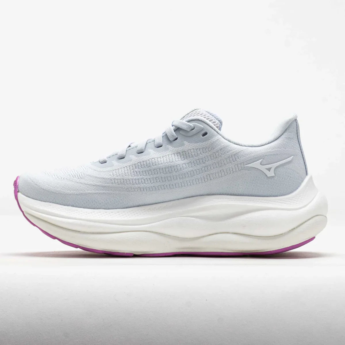 Women's Mizuno Wave Sky 9 in Ancient Water/White, medial view