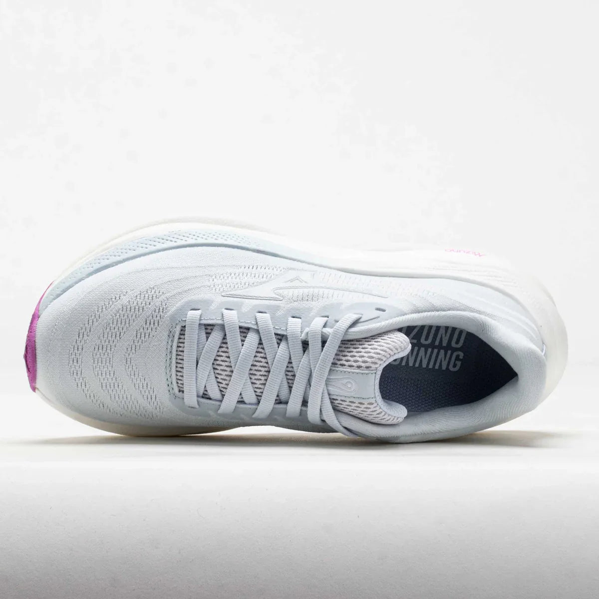 Women's Mizuno Wave Sky 9 in Ancient Water/White, top view