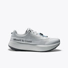 Women's Mount to Coast H1. Light Grey upper. Off White midsole. Lateral view.