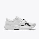 Women's Mount to Coast. R1. White upper. White midsole. Lateral view.
