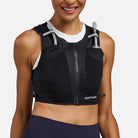 Women's Nathan AeroZip 1 Liter Hydration Vest. Black.