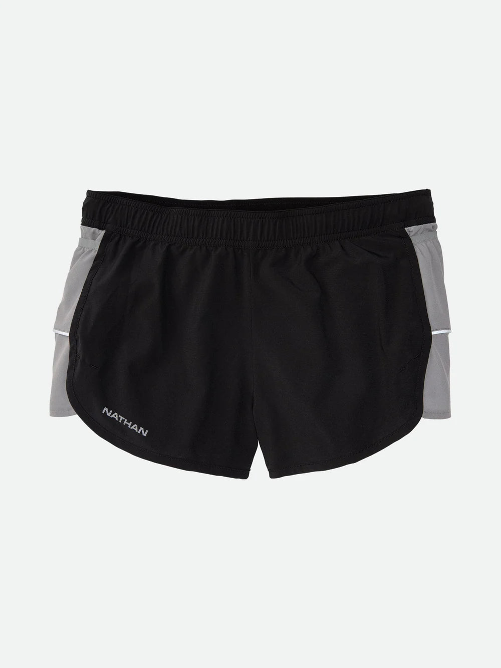 Women's Nathan Essential Sorts 2.0. Black. Front view.