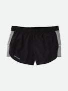 Women's Nathan Essential Sorts 2.0. Black. Front view.