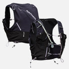 Women's Nathan Pinnacle Pro 12 Liter Hydration Vest. Black. Front and back view.