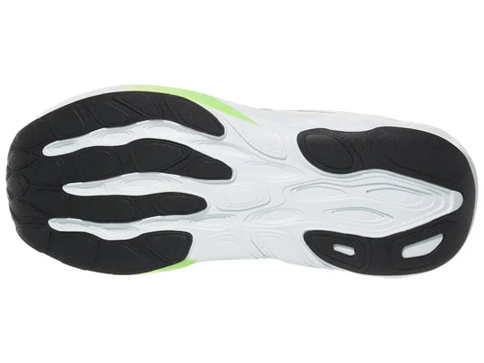 Women's New Balance 880 v15. White upper. White midsole. Bottom view.