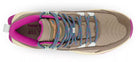 Women's New Balance Fresh Foam X Hierro v1 MID in Grey/Brown/Magenta — top view