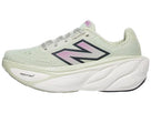 Women's New Balance Fresh Foam X More v5 in Natural Mint/Purple Fuchsia/Black — side profile