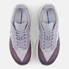 Women's New Balance FuelCell Rebel v5. Grey upper. White midsole. Top view.