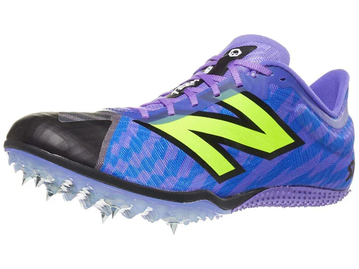 Women's New Balance FuelCell SD 100 v5. Blue upper. Lateral view.