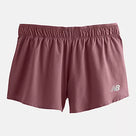 Women's New Balance RC Short 3 inch in Licorice, alternate front view