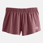 Women's New Balance RC Short 3 inch in Licorice, alternate front view