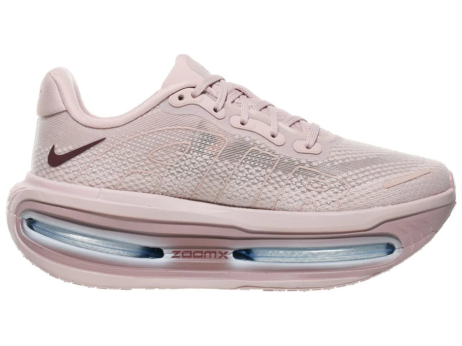 Women's Nike Vomero Premium. Pink/Grey upper. Pink/Grey midsole. Medial view.
