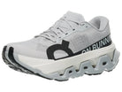 Women's On Cloudmonster Hyper. Light Grey upper. White midsole. Lateral view.