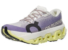 Women's On Running. Cloudmonster 3 Hyper. Light Blue upper. White midsole. Lateral view.