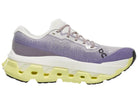 Women's On Running. Cloudmonster 3 Hyper. Light Blue upper. White midsole. Medial view.