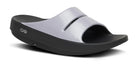 Women's Oofos OOahh Luxe Slide Lavender Bliss lateral view
