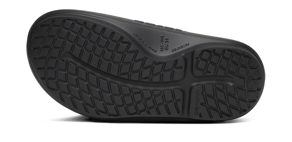 Oofos | OOahh PLUS Slide | Unisex | Black – Confluence Running Company