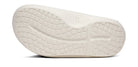 Oofos Ooahh PLUS slide. White. Bottom view.