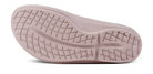 Women's OOFOS OOlala Sandal in Stardust. Pink. Bottom view.