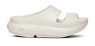 Women's Oofos Ooyea PLUS. Off White. Lateral view.