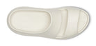Women's Oofos Ooyea PLUS. Off White. Top view.