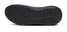 Women's Oofos Roam Ripstop. Black upper. Black midsole. Bottom view.