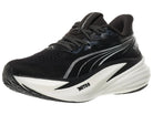 Women's PUMA MagMax Nitro 2. Black upper. White midsole. Lateral view.