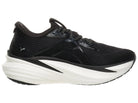 Women's PUMA MagMax Nitro 2. Black upper. White midsole. Medial view.