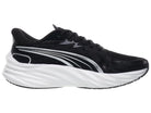Women's Puma Velocity Nitro 4. Black upper. White midsole. Medial view.
