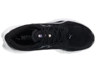 Women's Puma Velocity Nitro 4. Black upper. White midsole. Top view.