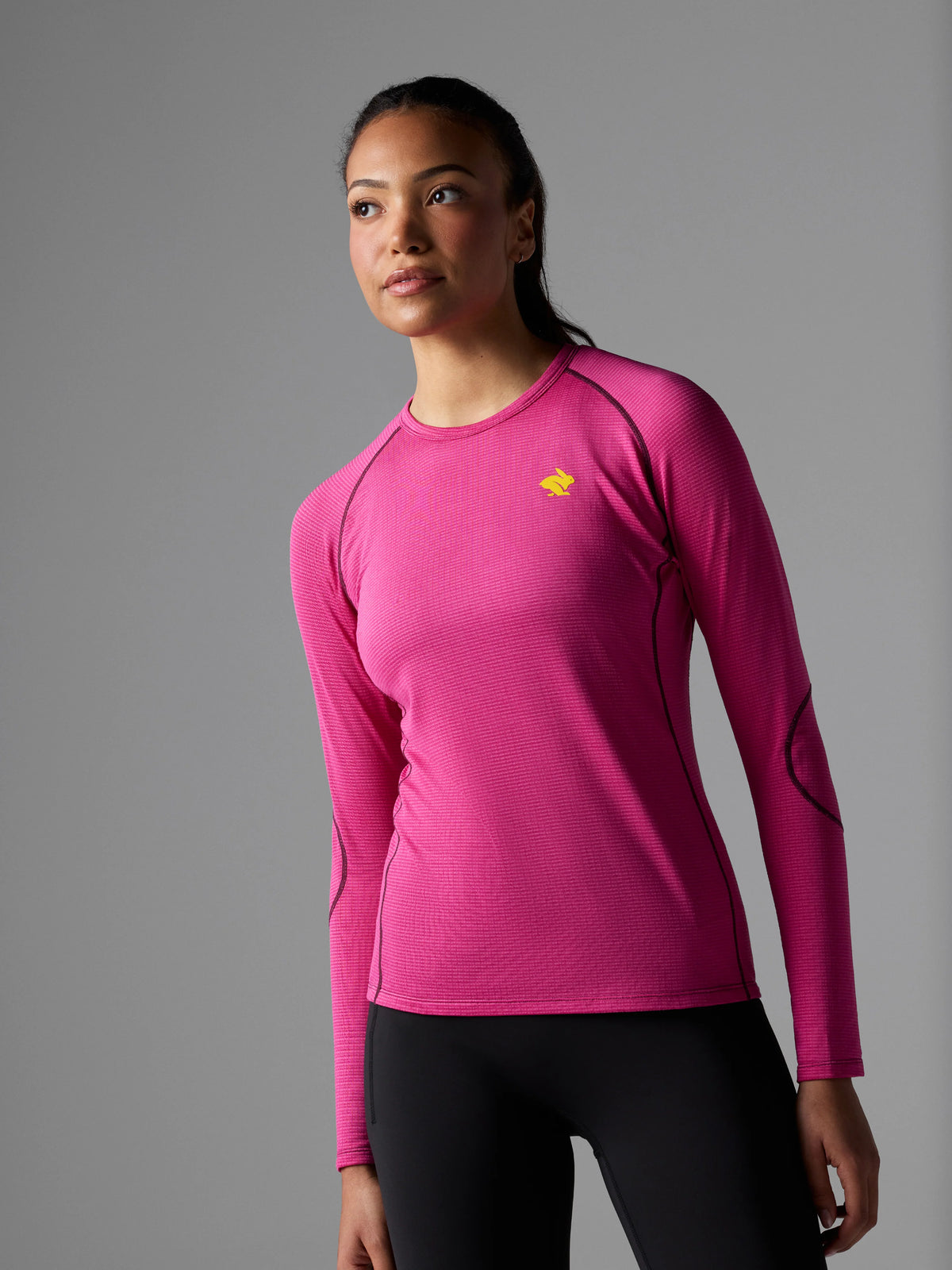 Women's rabbit long sleeve. Pink.
