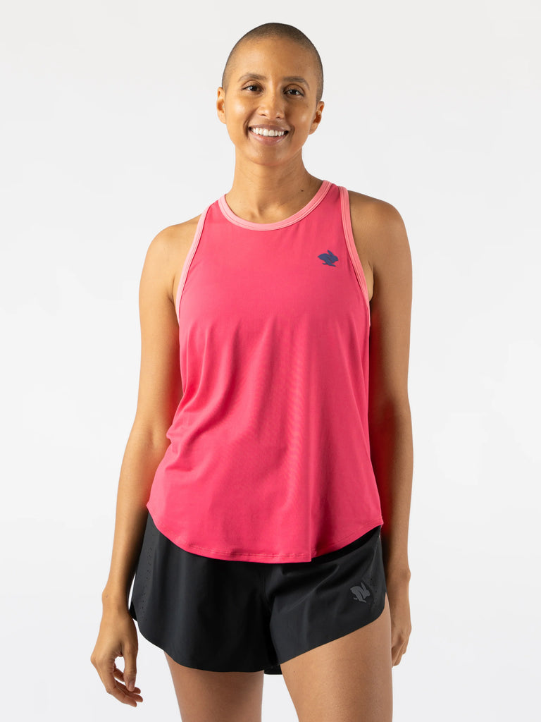 Women's rabbit On The Go Tank. Dark Pink.