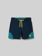 Women's Rabbit Pacer Shorts 4". Dark blue colorway. Front view.