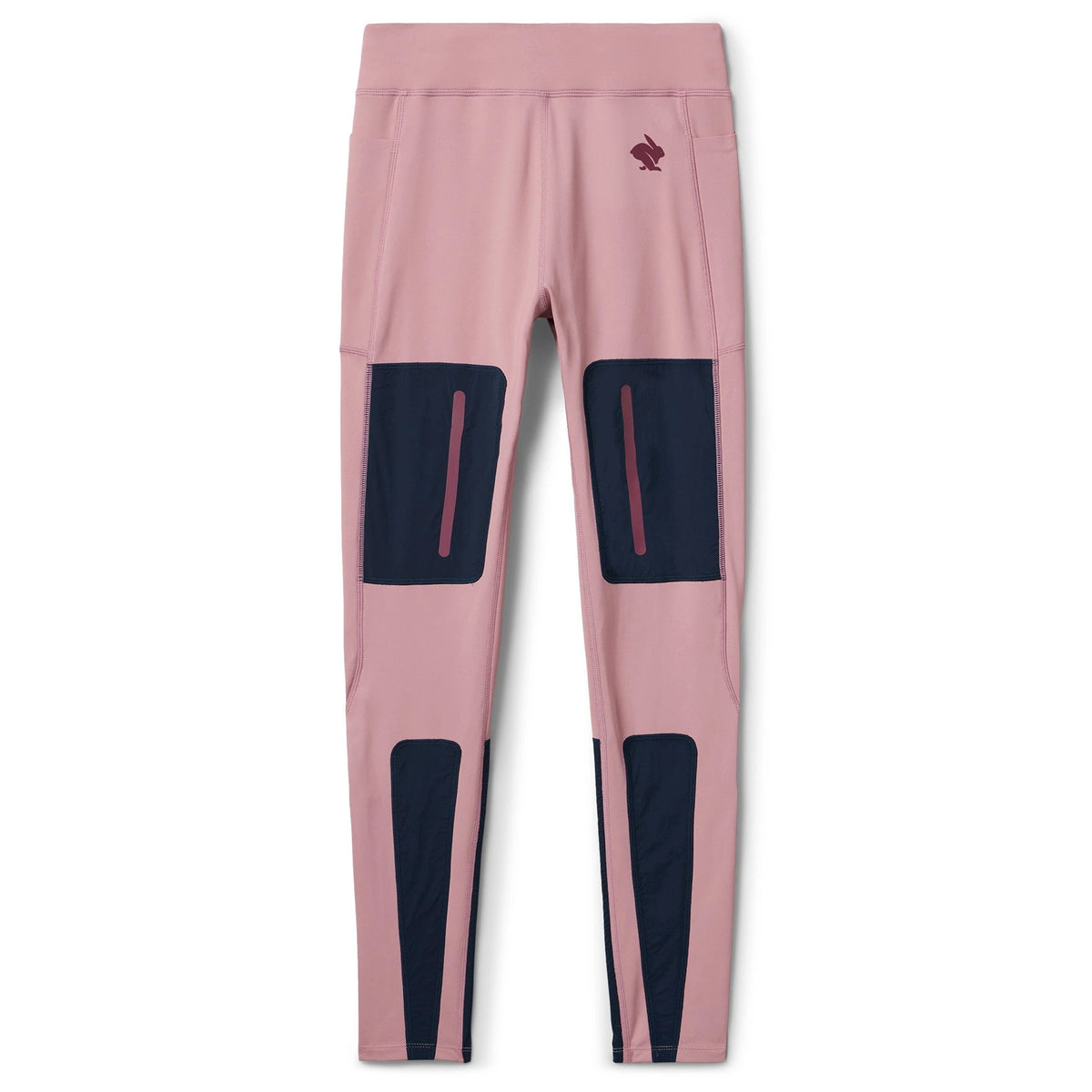 Women's rabbit Windstop Defroster Tights in Foxglove, front view