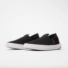 Women's Roll Recovery Superplush Classic. Black upper. White midsole. Lateral view.