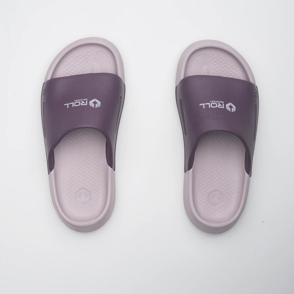 Women's Roll Recovery Superplush Slide. Lavender Lux.