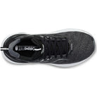 Women's Saucony Echelon 9. Black upper. White midsole. Top view.