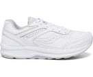 Women's Saucony Echelon Walker 3 in White, lateral view.