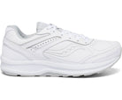 Women's Saucony Echelon Walker 3 in White, lateral view.
