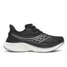Women's Saucony Endorphin Speed 5. Black/White. Lateral view.