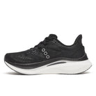 Women's Saucony Endorphin Speed 5. Black/White. Medial view.