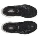 Women's Saucony Endorphin Speed 5. Black/White. Top view.