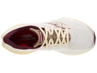 Women's Saucony Endorphin Speed 5. Ivory/Maroon. Top view.