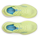 Women's Saucony Endorphin Trainer. Sunny/Denim. Top view.